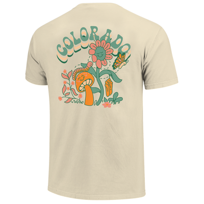 Flower Shroom Retro Colorado Short Sleeve Shirt