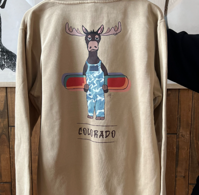 Mar Franzese Moose Hanging Loose Colorado Hoodie