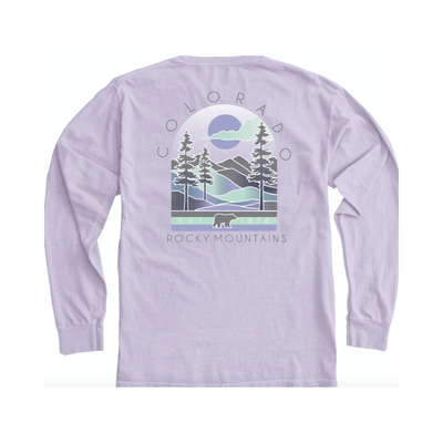 Calmly Mountains Colorado Long Sleeve Shirt
