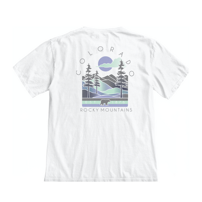 Calmly Mountains Colorado Short Sleeve T-Shirt