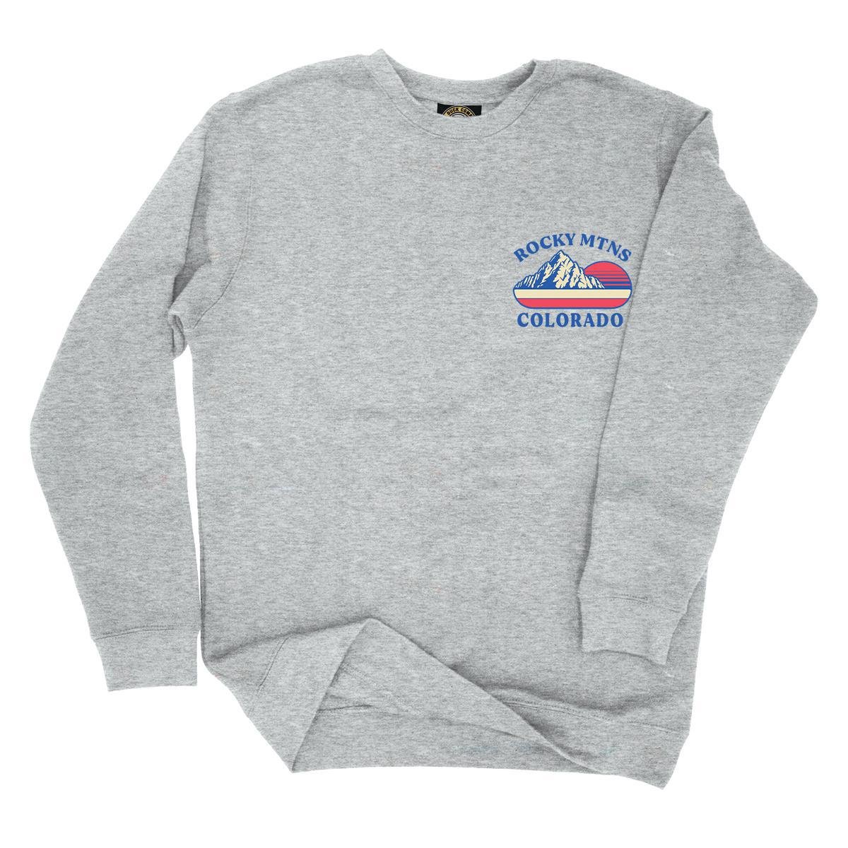 Retro Lines Peaked Colorado Crewneck