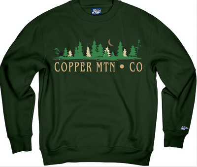 Twilight Shores Embroidered Copper Mountain Crewneck